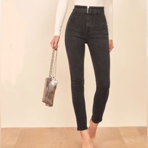 Reformation High Rise Black Jeans NWOT